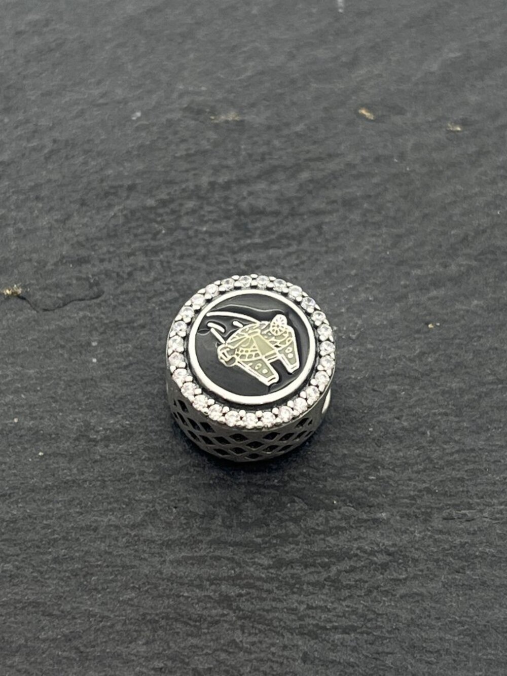 Pandora 2023 Disney Parks Star Wars Millennium Falcon Death Star Bead Charm